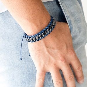 Racer Edge Blue Paparazzi Bracelet